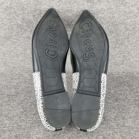 ✅Circus By Sam Edelman Ellissa Ballet Flats Women's 10M Black & White Pattern - Picture 4 of 12